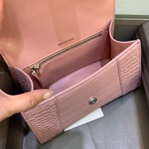 1 balenciaga hourglass small handbag in pink for women womens bags 9in23cm 5935461lr6y5906 9988