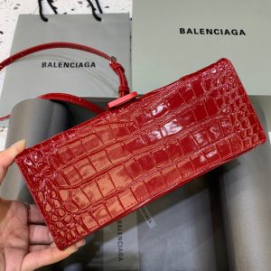 1 balenciaga hourglass small handbag in red for women womens bags 9in23cm 9988