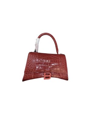 4-Balenciaga Hourglass Small Handbag In Red For Women Womens Bags 9In23cm   9988