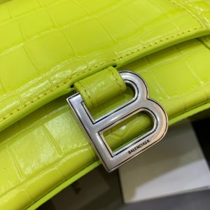 balenciaga hourglass small handbag in light green for women womens bags 9in23cm 9988 1