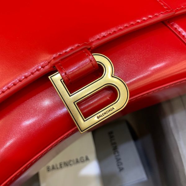 1 balenciaga hourglass small handbag in bright red for women womens bags 9in23cm 5935461qj4m6406 9988