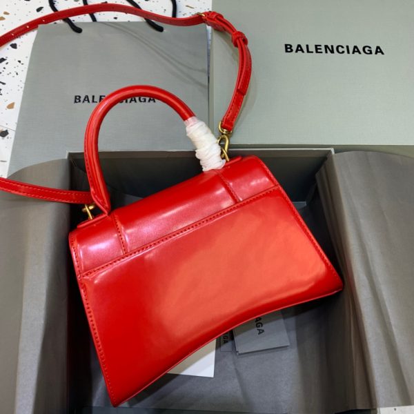 6 balenciaga hourglass small handbag in bright red for women womens bags 9in23cm 5935461qj4m6406 9988
