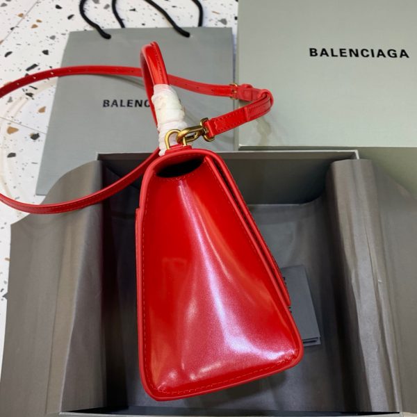 7 balenciaga hourglass small handbag in bright red for women womens bags 9in23cm 5935461qj4m6406 9988