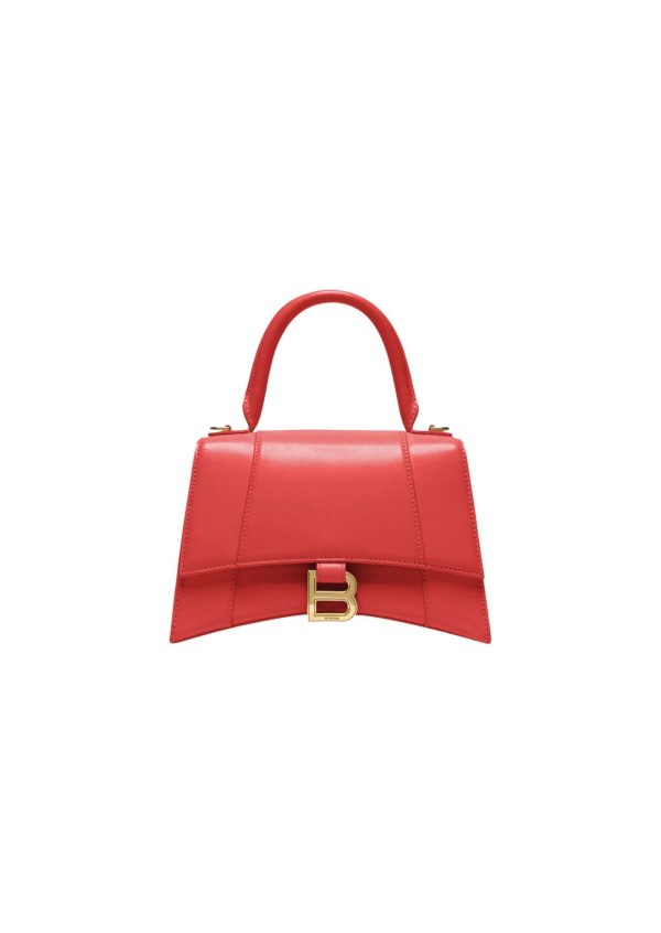 11 balenciaga hourglass small handbag in bright red for women womens bags 9in23cm 5935461qj4m6406 9988