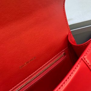 12 balenciaga hourglass small handbag in bright red for women womens bags 9in23cm 5935461qj4m6406 9988