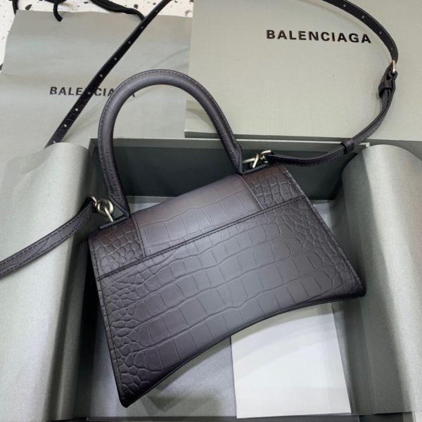 6 balenciaga hourglass small handbag in dark grey for women womens bags 9in23cm 5935462107u1309 9988