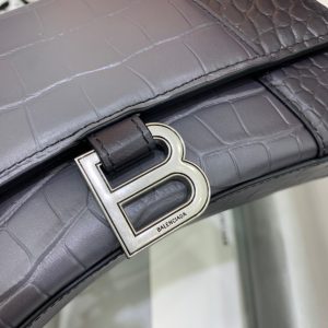 10 balenciaga hourglass small handbag in dark grey for women womens bags 9in23cm 5935462107u1309 9988