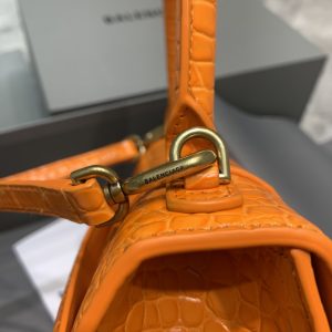 balenciaga hourglass small handbag in orange for women womens bags 9in23cm 9988