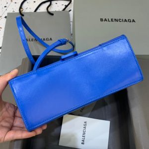 1-Balenciaga Hourglass Small Handbag In Dark Blue For Women Womens Bags boss 9In23cm   9988