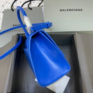 6 balenciaga hourglass small handbag in dark blue for women womens bags 9in23cm 9988