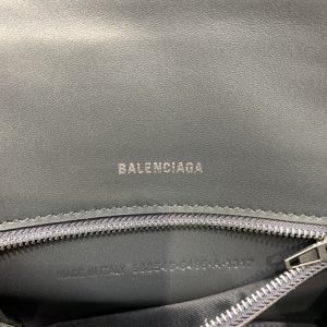 1-Balenciaga Hourglass Small Handbag In Dark Grey For Women Womens took Bags 9In23cm 5935461Lr6y1309   9988