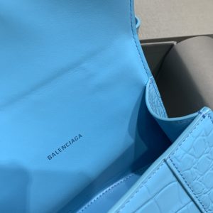 balenciaga hourglass small handbag in blue for women womens bags 9in23cm 9988 1