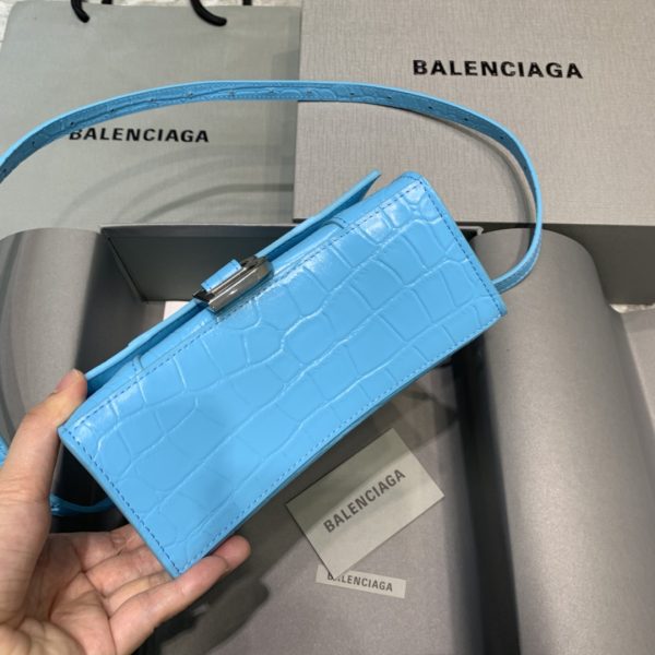 8 balenciaga hourglass small handbag in blue for women womens bags 9in23cm 9988 1