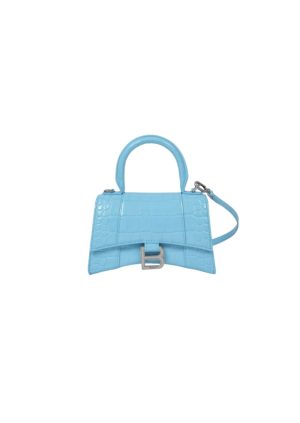 11 balenciaga hourglass small handbag in blue for women womens bags two-way 9in23cm 9988 1