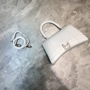 14 balenciaga hourglass small handbag in white for women womens bags 9in23cm 5935461lr6y9016 9988