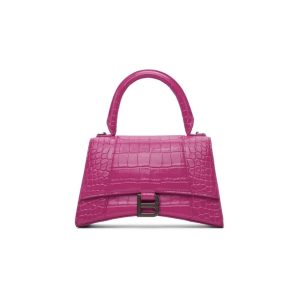 4 balenciaga hourglass small handbag in dark pink for women womens burch bags 9in23cm 9988