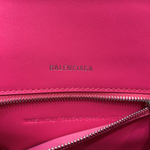 5 balenciaga hourglass small handbag in dark pink for women womens burch bags 9in23cm 9988