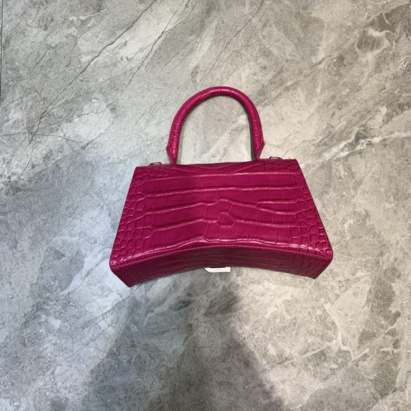 6 balenciaga hourglass small handbag in dark pink for women womens burch bags 9in23cm 9988