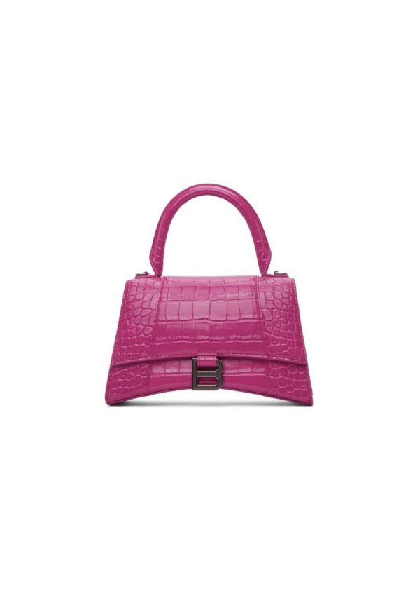 11 balenciaga hourglass small handbag in dark pink for women womens burch bags 9in23cm 9988