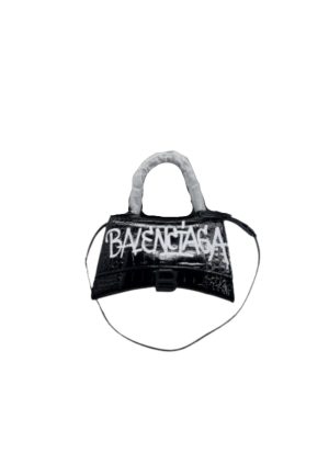 4 balenciaga hourglass small handbag in black for women womens bags 9in23cm 9988