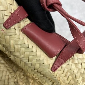 5 celine teen triomphe classic pannier tote dark pink for women 8in20cm 9988