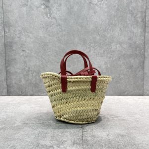 6 celine teen triomphe classic pannier tote dark pink for women 8in20cm 9988
