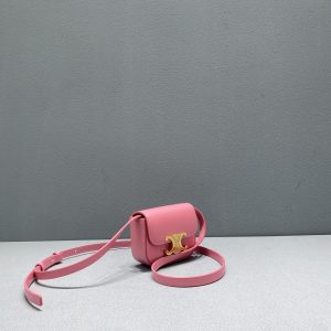 Celine Teen Triomphe Bag Pink For Women 7In19cm 9988 Acm Shop brie larson celine boots women in the world oprah