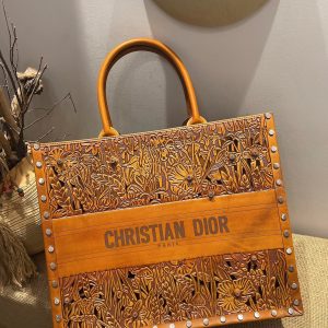 6 christian dior large dior book tote orange for women womens handbags 165in42cm cd 9988