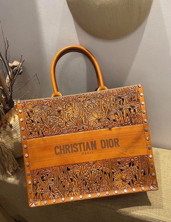 6 christian dior large dior book tote orange for women womens handbags 165in42cm cd 9988