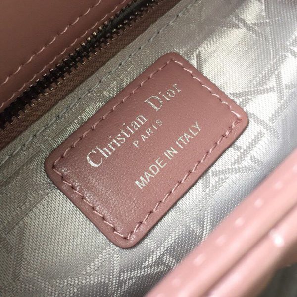 christian dior medium lady dior bag dusty pink silver hardware for women 20cm8in cd 9988