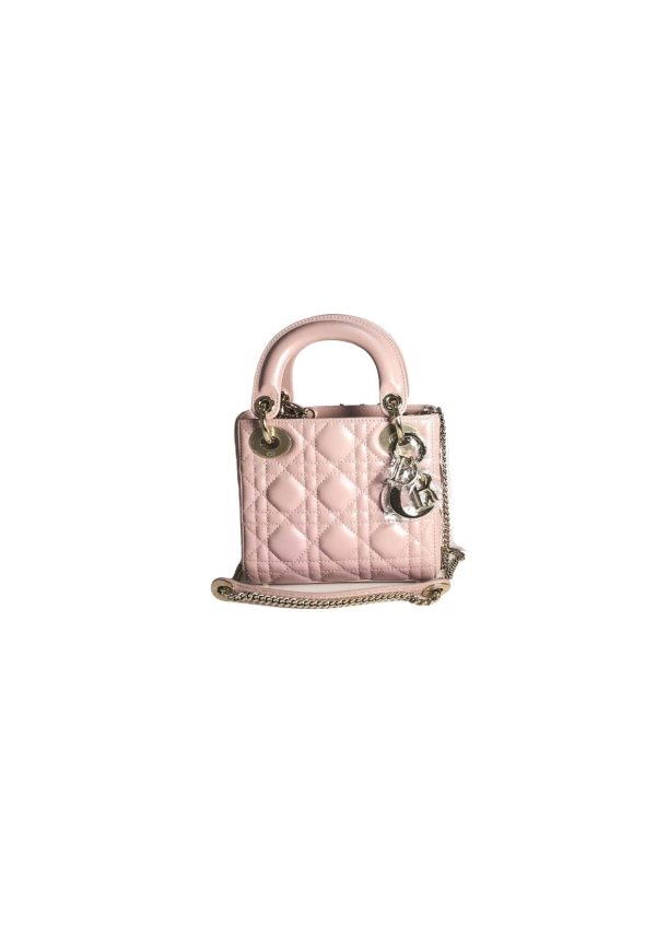 11 christian dior medium lady dior bag dusty pink silver hardware for women 20cm8in cd 9988