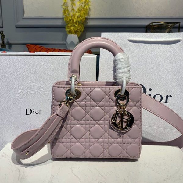 12 christian dior small lady dior bag gold toned hardware lotus pearlescent for women 8in20cm cd 9988