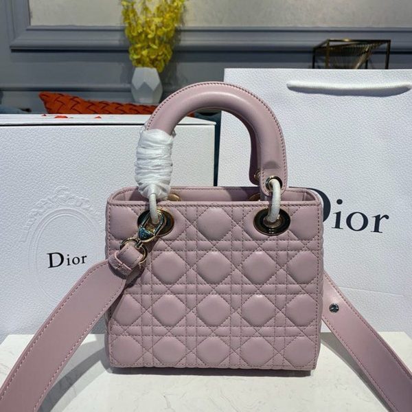 13 christian dior small lady dior bag gold toned hardware lotus pearlescent for women 8in20cm cd 9988