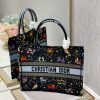 christian dior medium dior book tote black multicolor for women womens handbags 14in36cm cd m1296zrty m911 9988