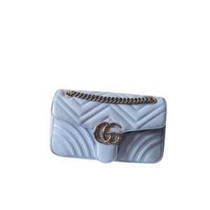 4 gucci gg marmont small matelass shoulder bag blue sky for women 10in26cm gg 443497 9988