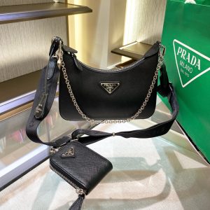 6 prada reedition 2005 renylon mini bag black for women womens bags 86in22cm 1ne204 r064 f0002 9988