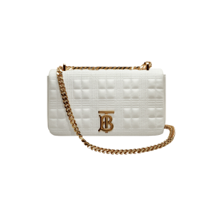 4-Burberry Quilted Medium Lola Bag Monogram White For Women Womens Bags 11In28cm 80211061   9988