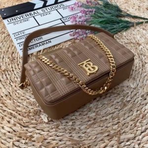 1 bolso burberry quilted medium lola bag monogram brown for women womens bags 11in28cm 80208481 9988