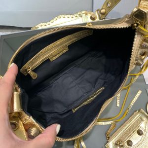 3-Balenciaga Le Cagole Xs Shoulder Bag In Gold For Women Womens Bags 13In33cm   9988