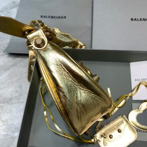 12 balenciaga le cagole xs shoulder bag in gold for women womens bags 13in33cm 9988