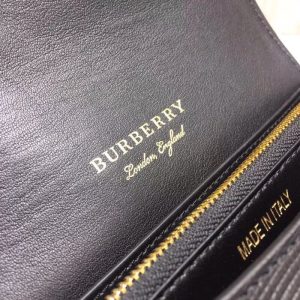 3-Burberry Check The Small Buckle Bag In House Check Black For Women Womens Bags 7.5In19cm   9988