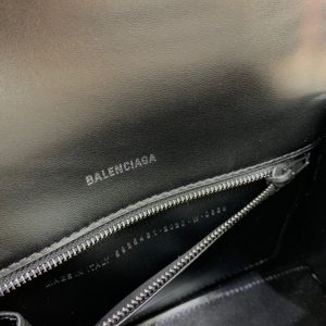 5 balenciaga hourglass small handbag in black for women womens bags 9in23cm 9988 1