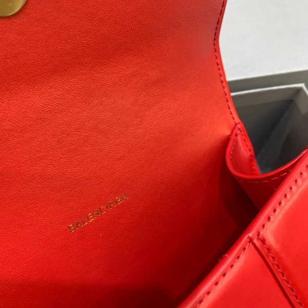 2 balenciaga hourglass xs handbag in red for women womens Puzzle bags 74in19cm 9988