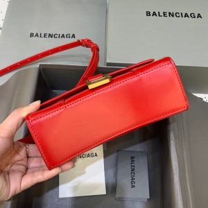 7 balenciaga hourglass xs handbag in red for women womens Puzzle bags 74in19cm 9988