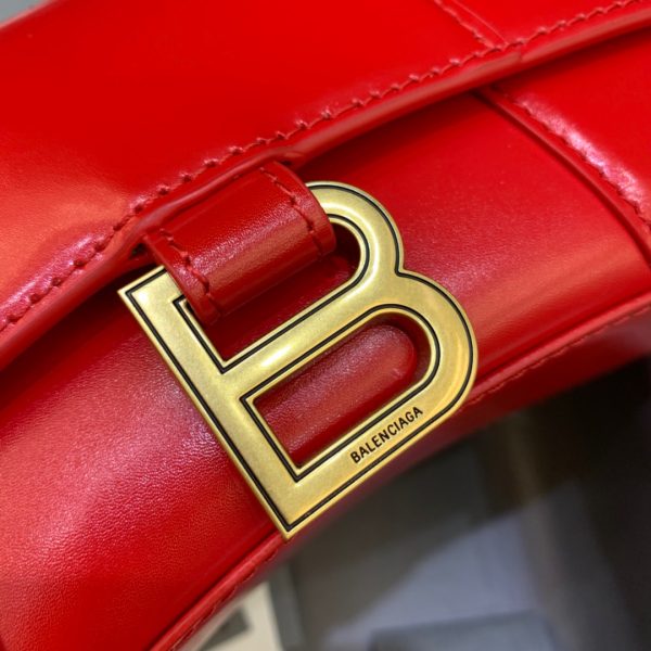 8 balenciaga hourglass xs handbag in red for women womens Puzzle bags 74in19cm 9988