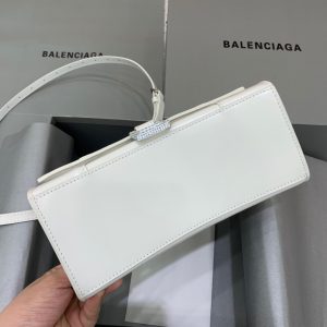 1-Balenciaga Hourglass Small Handbag In White For Women Womens Bags 9In23cm 5928331Qj4y9028   9988