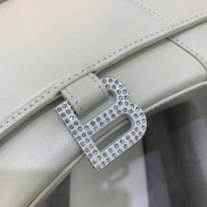 3-Balenciaga Hourglass Small Handbag In White For Women Womens Bags 9In23cm 5928331Qj4y9028   9988