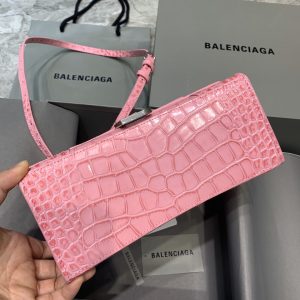1 balenciaga hourglass small handbag in dark pink for women womens bags 9in23cm 9988 1