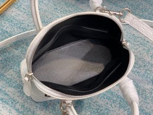 1-Balenciaga Ville Mini Handbag In White For Women Womens Bags 7In18cm   9988