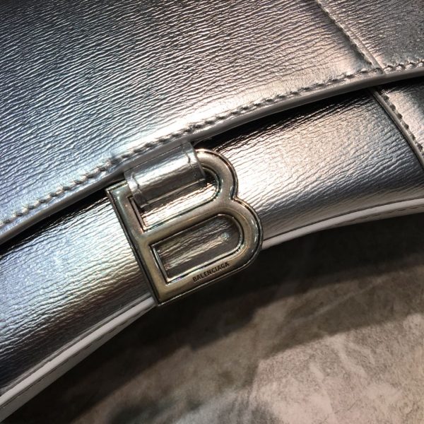 1 balenciaga hourglass small handbag in grey for women womens bags 9in23cm 9988 1